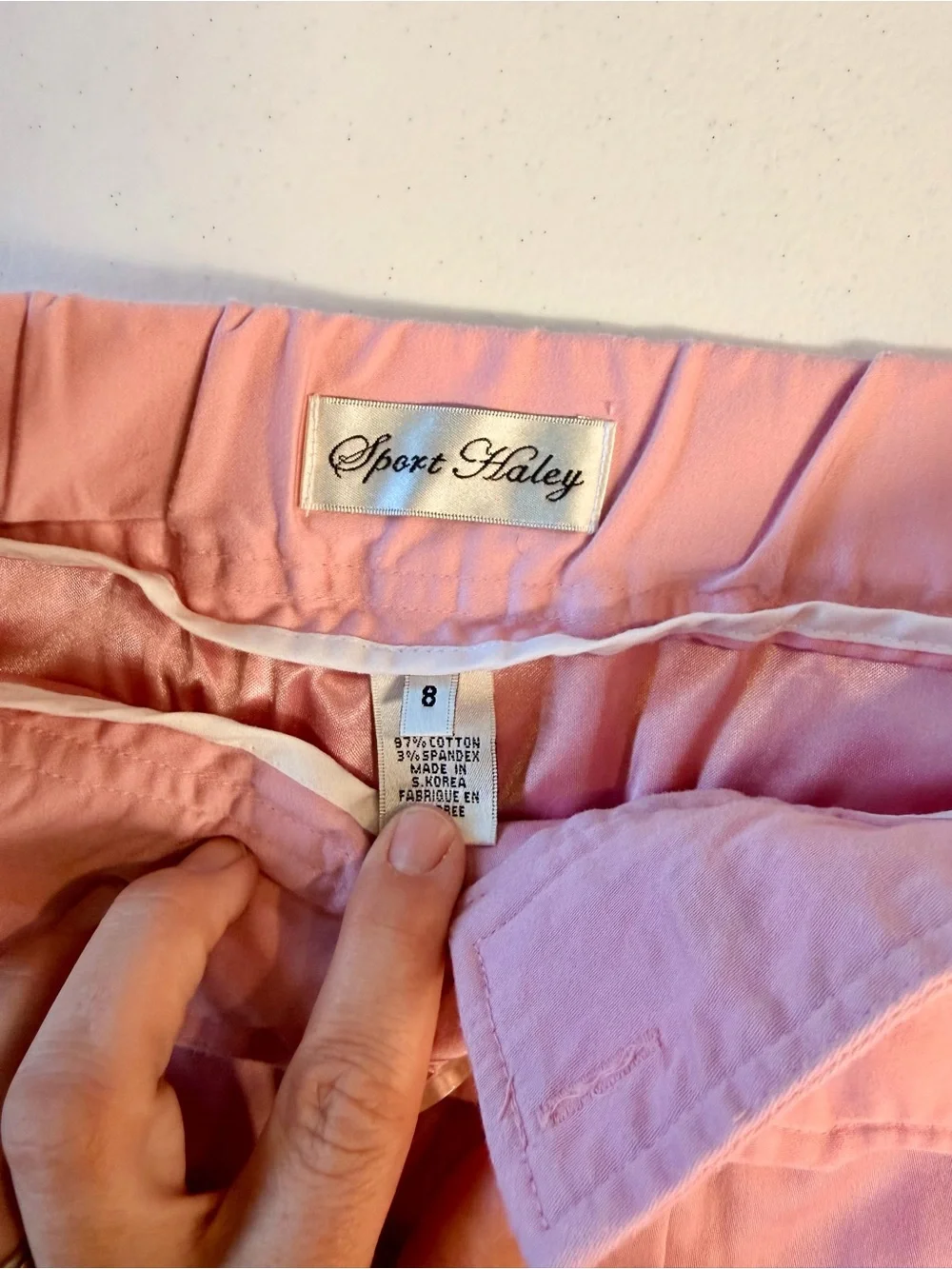 Sport Haley Pink Chino Skort with Black Trim